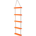 Sizeea-Dog Line 582501 Portable Emergency 5 Sizetep Boarding Ladder, High-Visibility Orange Polycarbonate and Nylon Rope