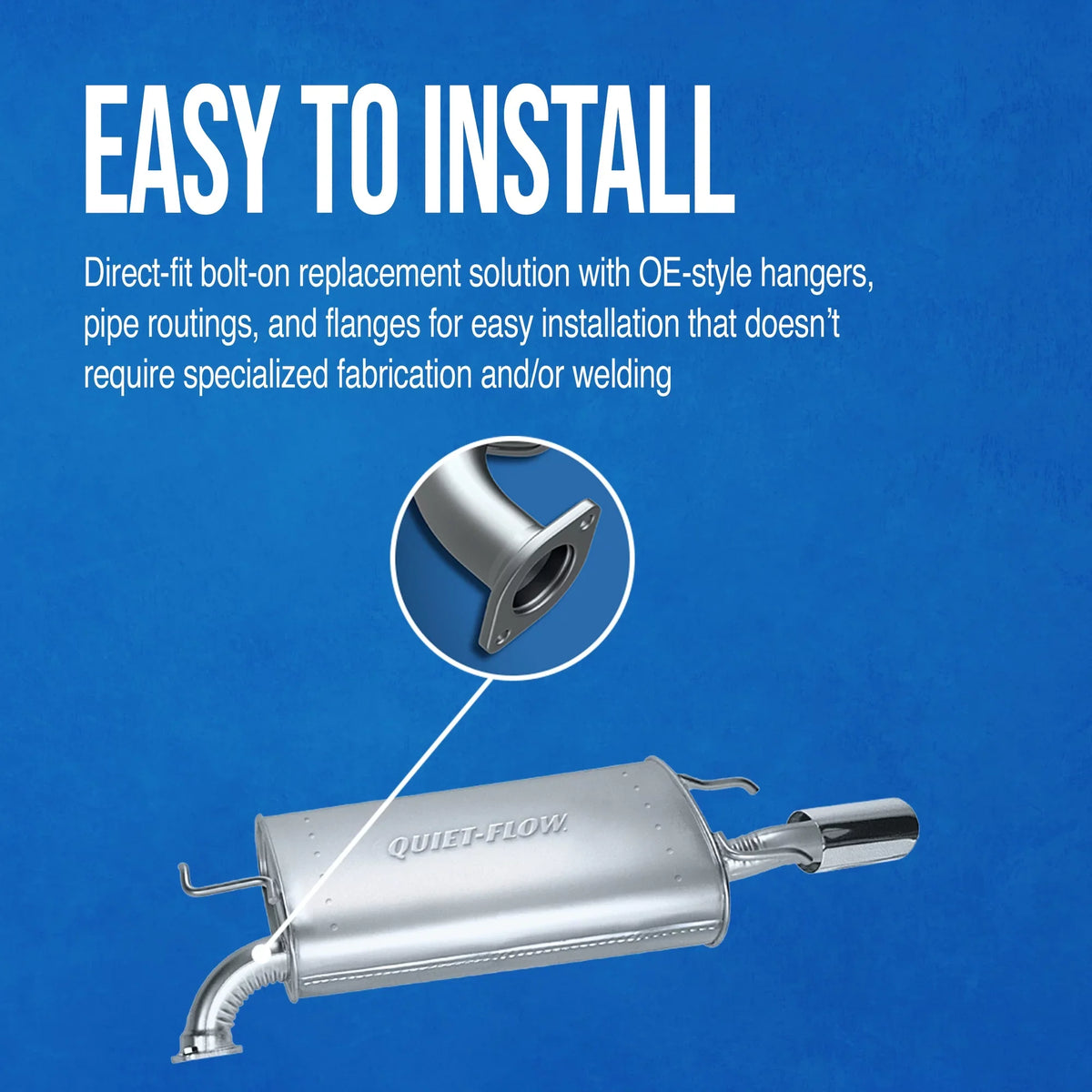 Walker Exhaust Quiet-Flow SizeSize 54845 Exhaust Muffler Assembly Fits select: 2006-2010 MAZDA 5