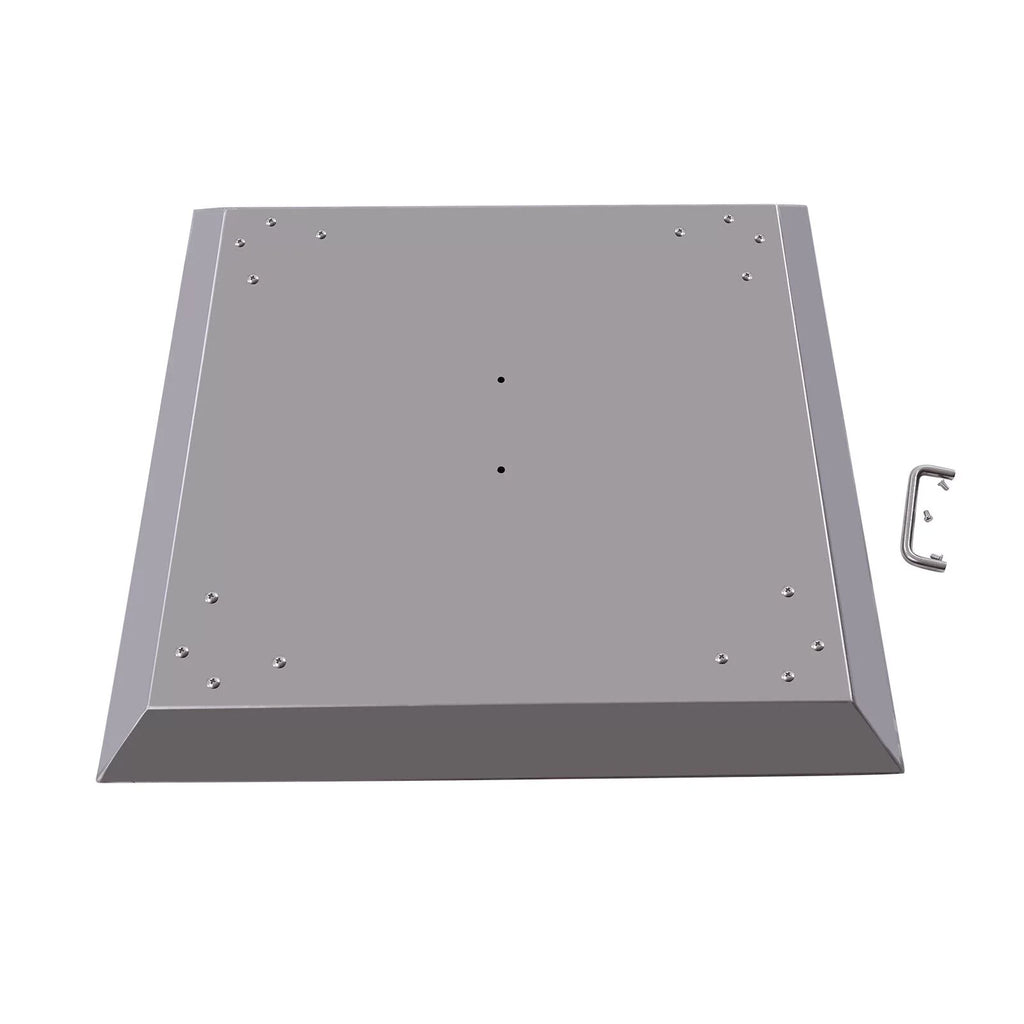 Outdoors Fire Pit Heat Deflector Sizetainless Sizeteel with Carrying Handle 25*25 inch