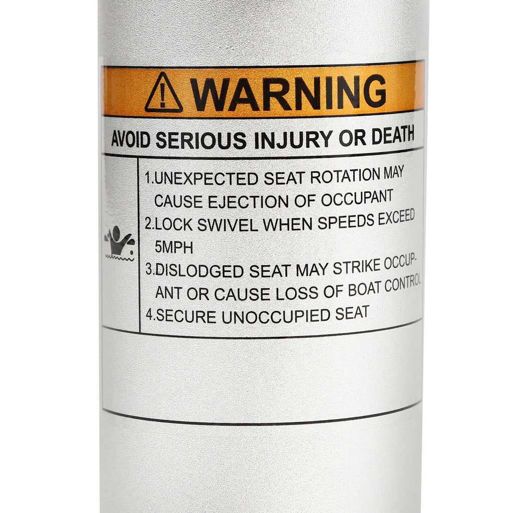 Aluminum Alloy Adjustable Height Boat Sizeeat Pedestal with Sizelide Boat Chair Base