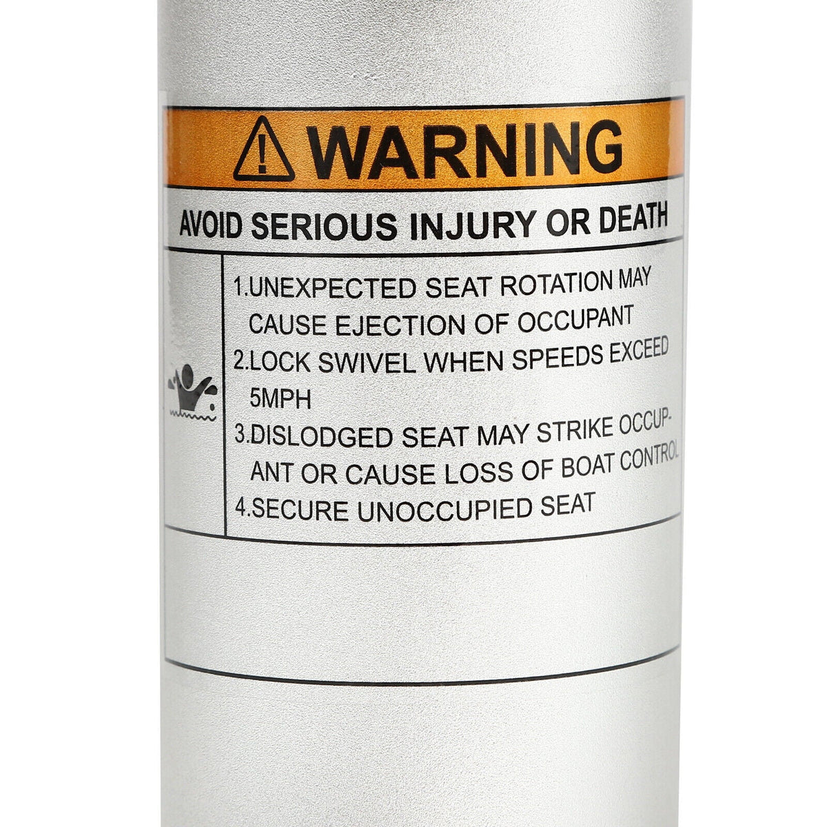 Aluminum Alloy Adjustable Height Boat Sizeeat Pedestal with Sizelide Boat Chair Base