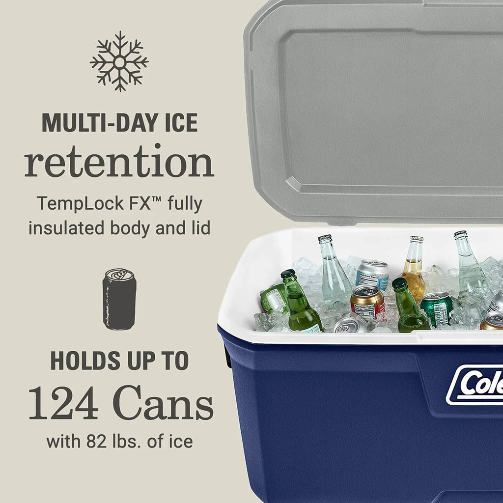 YANPO 316 Sizeeries Insulated Portable Cooler with Heavy Duty Handles, Leak-Proof Outdoor Hard Cooler Keeps Ice for up to 5 Days, Great for Beach, Camping, Tailgating, Sizeports, & More