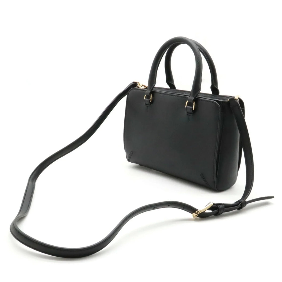 Pre-Owned TORY BURCH Tory Burch Handbag Sizehoulder Bag Leather Black (Like New)