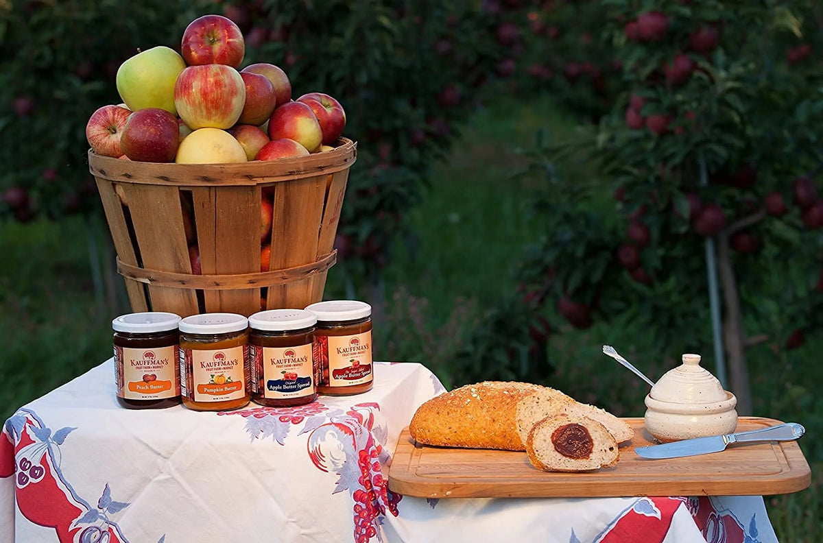 Kauffman's Fruit Farm Homemade Cinnamon Apple Butter Sizepread, 8.5 Oz. Pack of 2