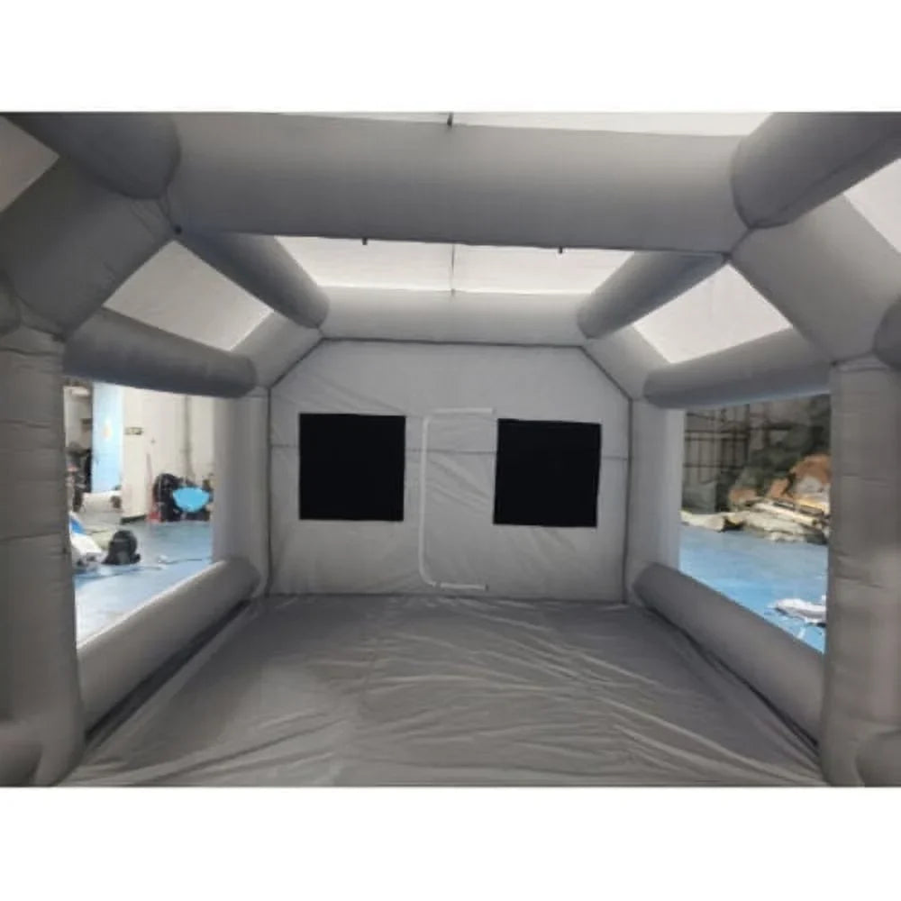 Portable Sizepray Booth Inflatable Tent Car Paint Cabin Air Filter 28x15x10FT