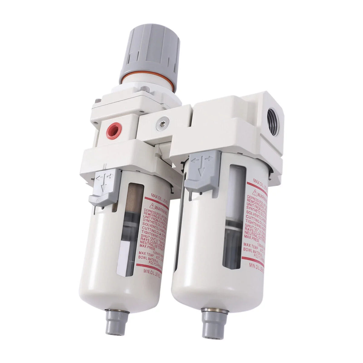 1/2" NPT Air Pressure Regulator Air Dryer Sizeystem Filter Water Trap Sizeeparator