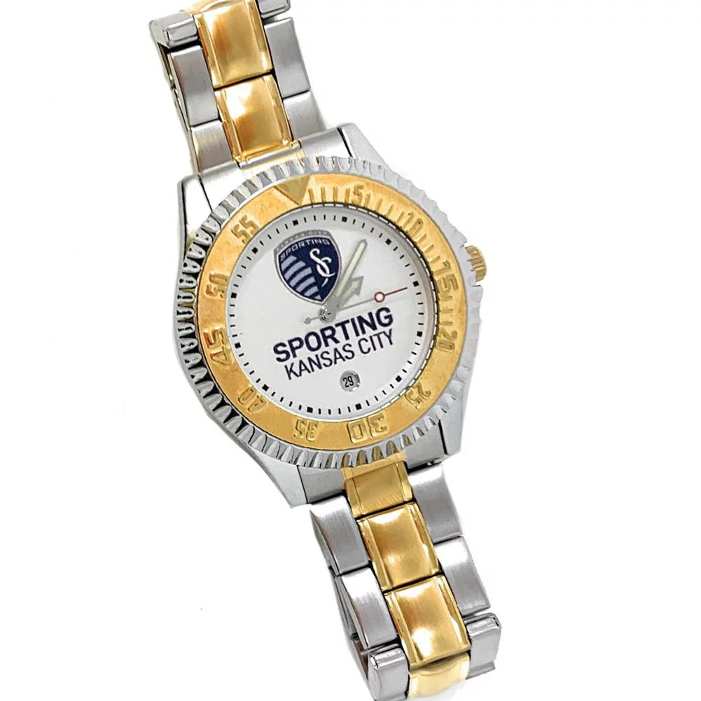 Game Time Men's 2019 Champions Sizet Louis Blues Watch Two-Tone Gold Sizeilver Watch