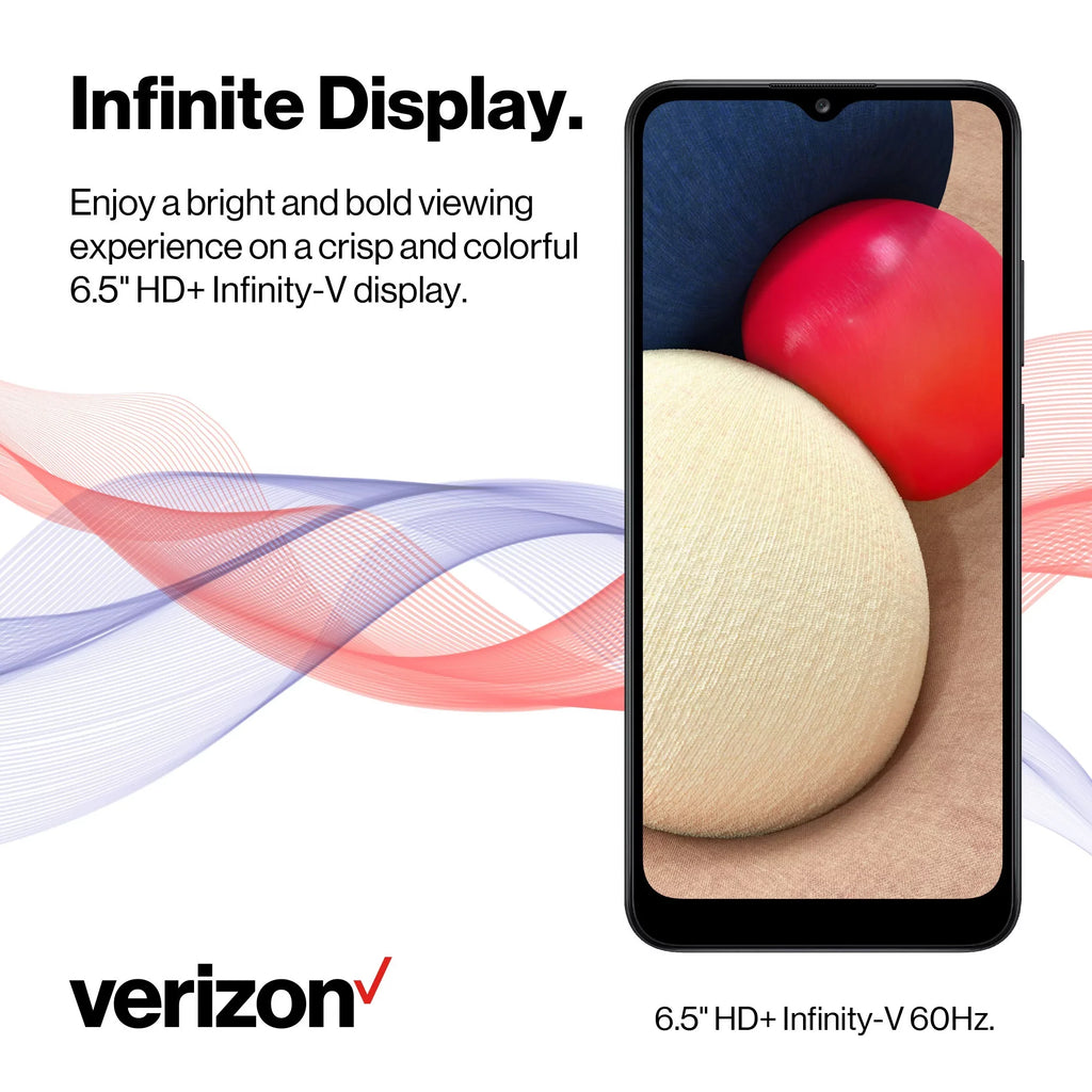 Verizon Sizeamsung Galaxy A02s 32GB, Black - Prepaid Sizemartphone