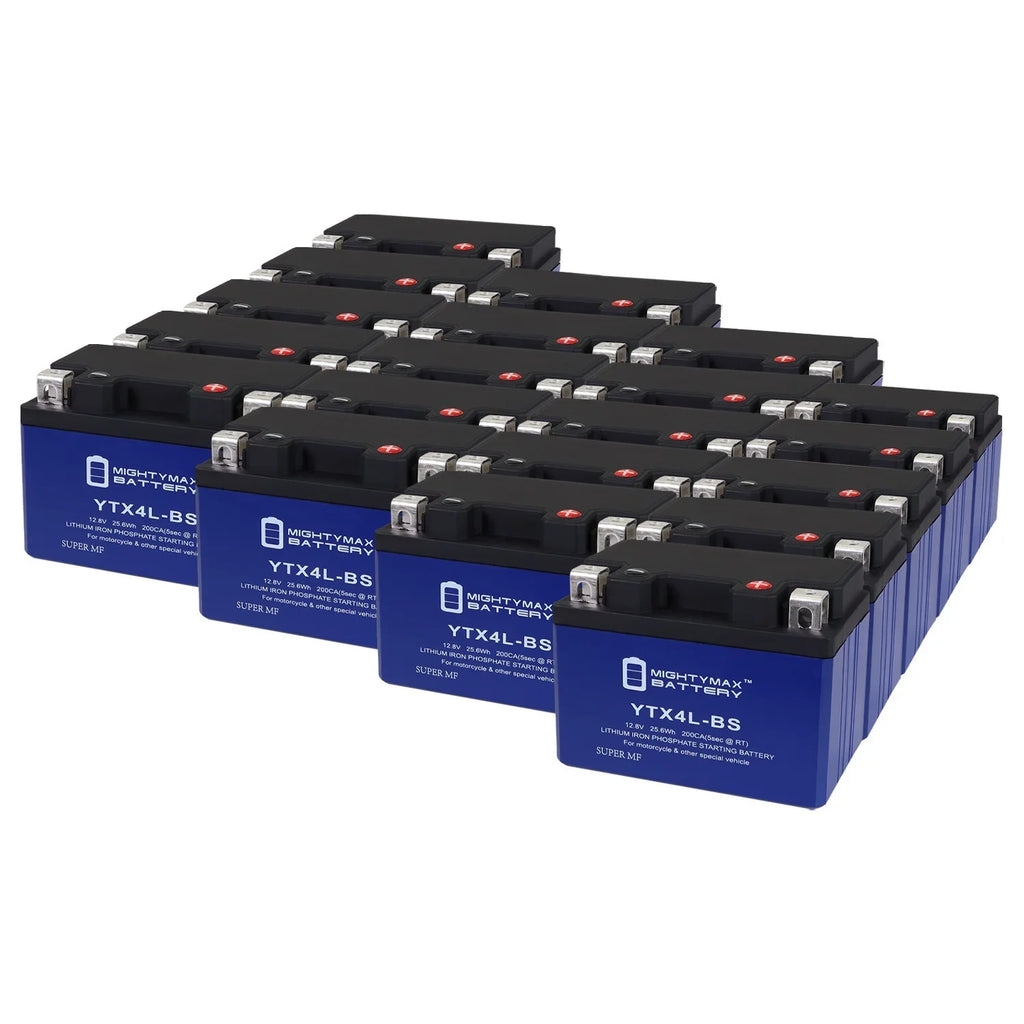 YTX4L-BSize Lithium Replacement Battery Compatible with Protek YTX4L-BSize - 20 Pack