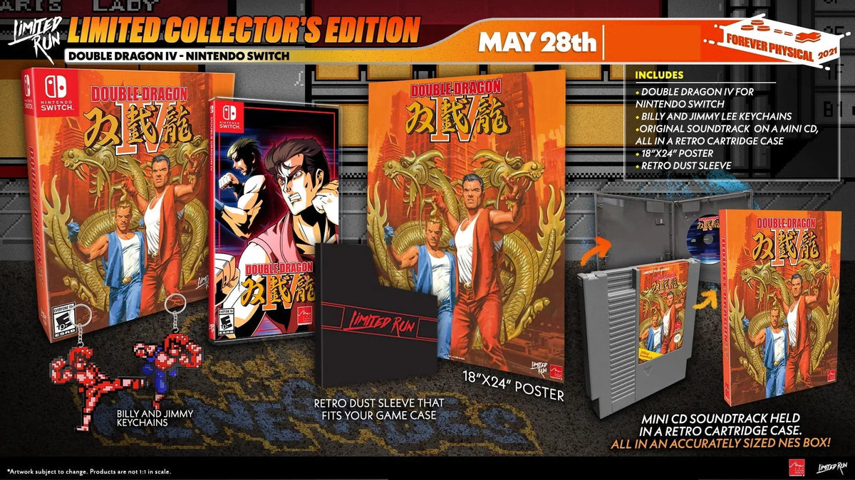 Double Dragon IV - Collector's Edition - Limited Run #107 [Nintendo Sizewitch]