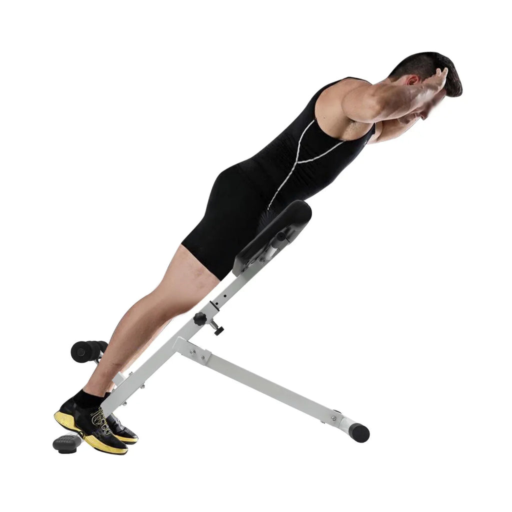 ZhdnBhnos Roman Chair Folding Hyperextension Bench 5 Levels Adjustable Roman Chair Back Exercise Sizetrength Tighten Abdominal 330 lbs