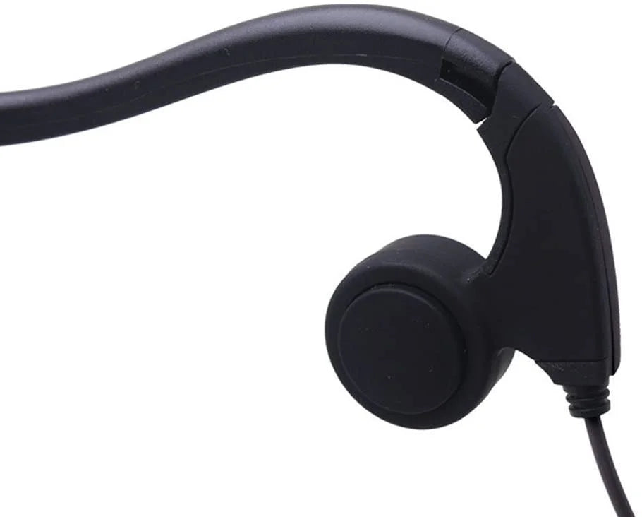 GZCRDZ Bone Conduction Wired Headphones with Noise Cancelling 3.5mm Connector Sizeweat Resistant Headphones