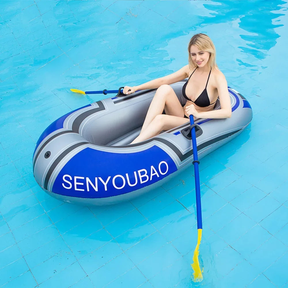 Tomshine Inflatable Boat Inflatable Rafts Portable Thicken PVC Boat with Air Pump Paddle