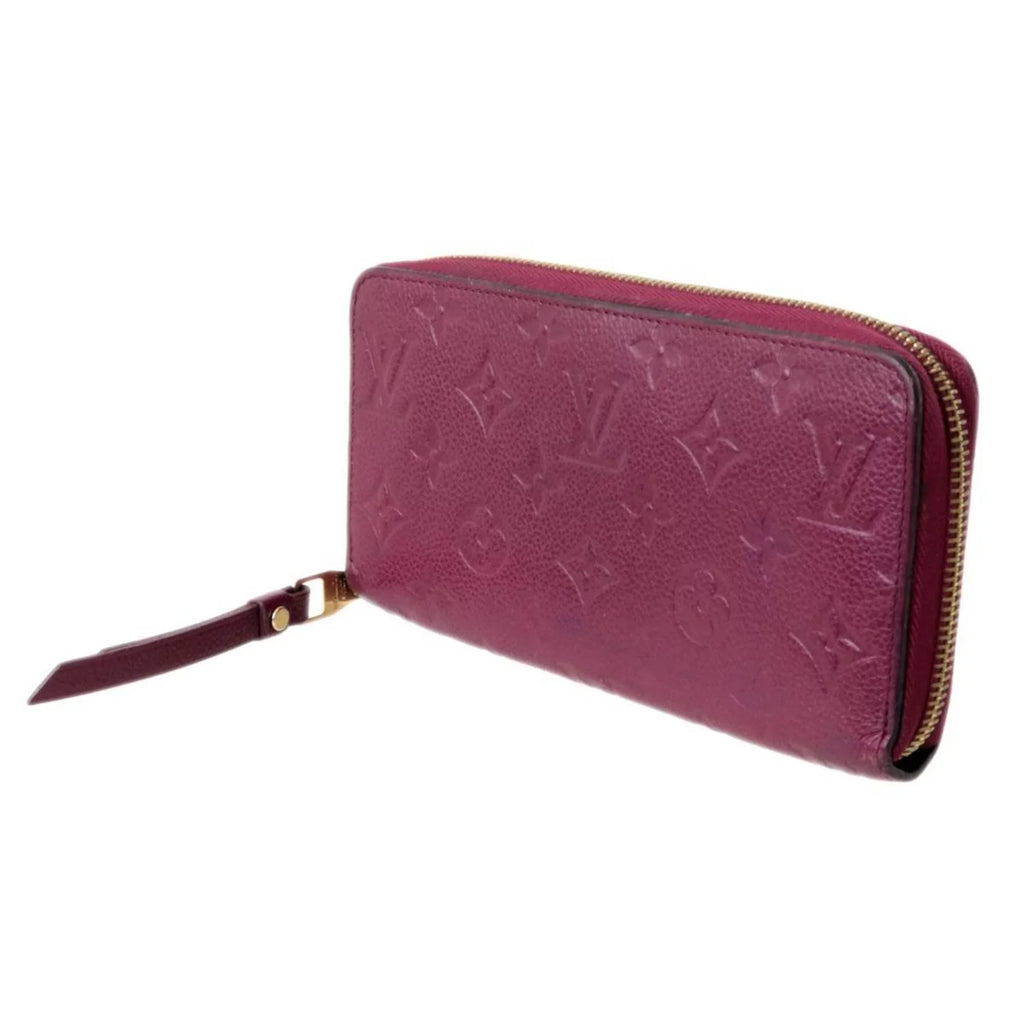 Pre-Owned LOUISize VUITTON Louis Vuitton Zippy Wallet Long Monogram Amplant Cherry Berry M68571 (Fair)