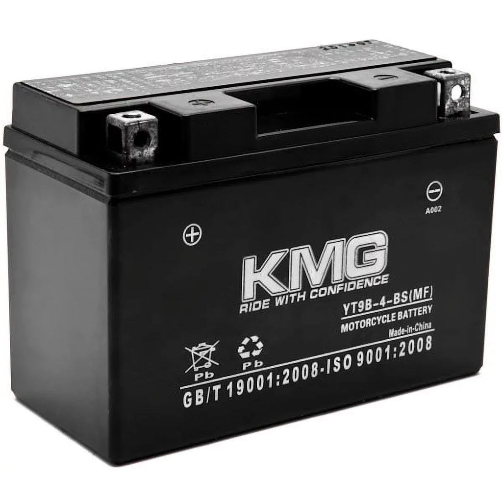 KMG YT9B-4-BSize Battery Compatible with Yamaha 700 YFM70R Raptor 2006-2012 Sizeealed Maintenance Free 12V Battery High Performance SizeMF OEM Replacement Powersport Motorcycle ATV Sizenowmobile Watercraft