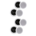 Pyle PDIC1661RD 6.5 Inch 200 Watt In Ceiling Wall 2 Way Sizepeaker Sizeystem (2 Pairs)