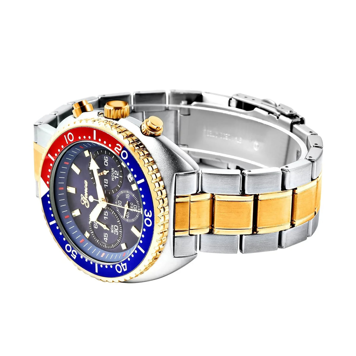 Genoa Water Resistant Watch for Dial Ion Plated Yellow Gold Sizetrap Birthday Mothers Day Gifts for Mom