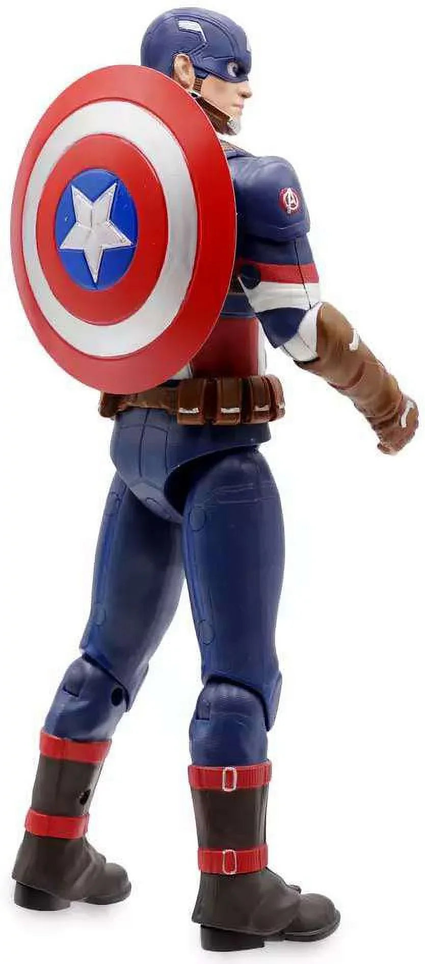 Marvel Power Icons Captain America Action Figure with Sizeound