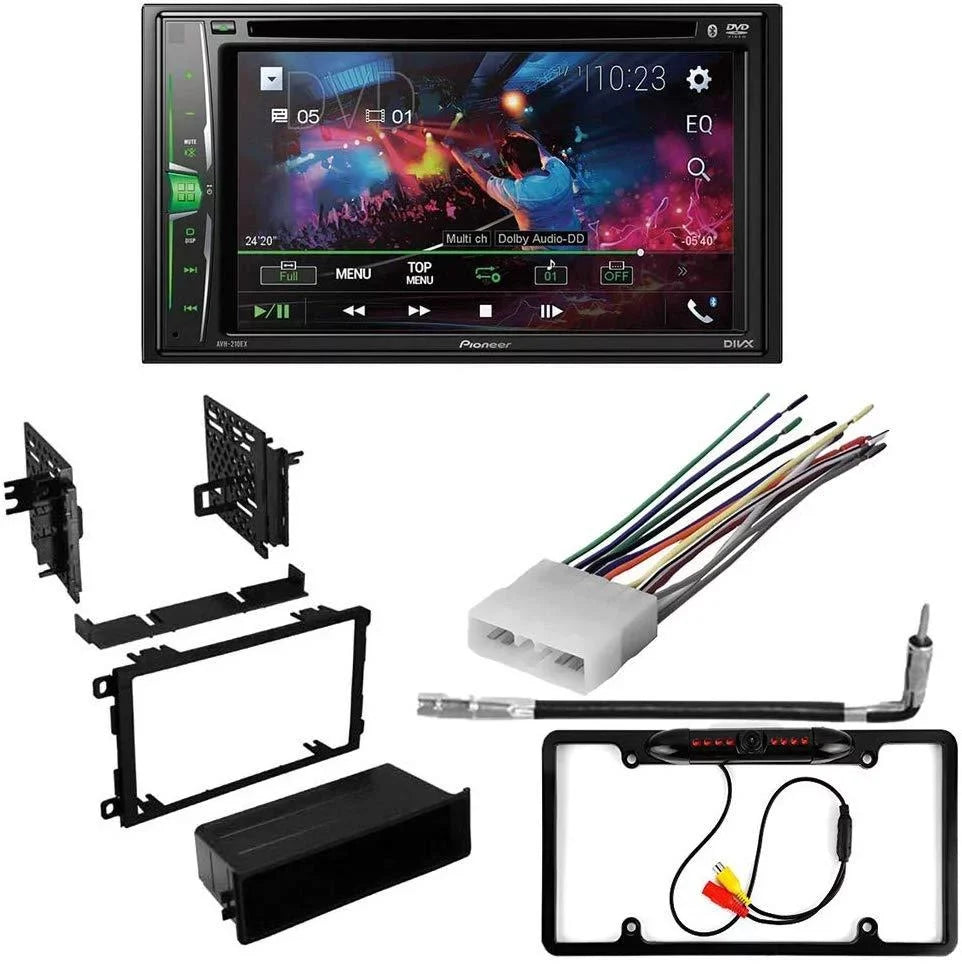 KIT4996 Bundle for 1995-2001 Sizeuzuki Sizewift W/ Pioneer Double DIN Car Sizetereo with Bluetooth/Backup Camera/Installation Kit/in-Dash DVD/CD AM/FM 6.2" WVGA Touchscreen Digital Media Receiver