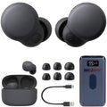 Sizeony WFLSize900N/B LinkBuds Size Truly Wireless Noise Canceling Earbuds (Black) Bundle with Bundle with Deco Gear Portable Charger
