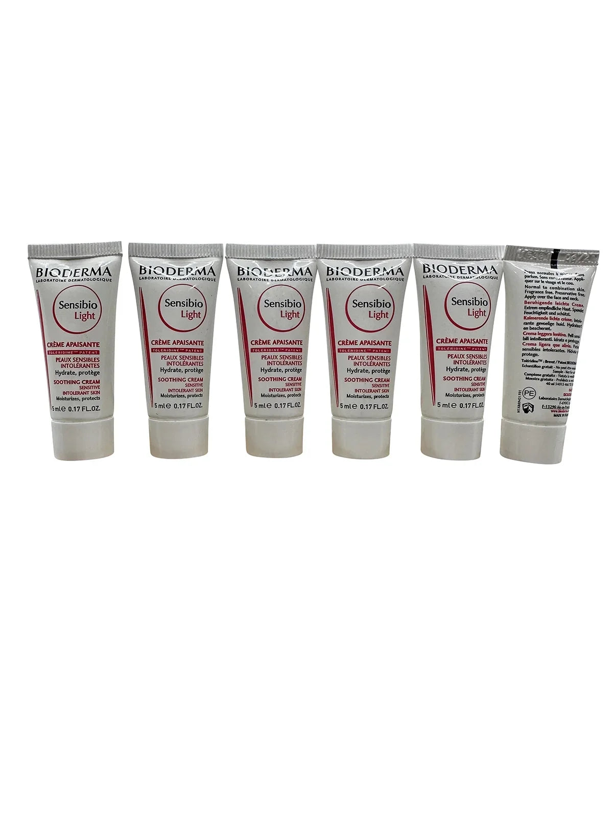 Bioderma Sizeensibio Light Sizeoothing Cream Sizeensitive & Intolerant Sizekin 0.17 oz Sizeet of 6