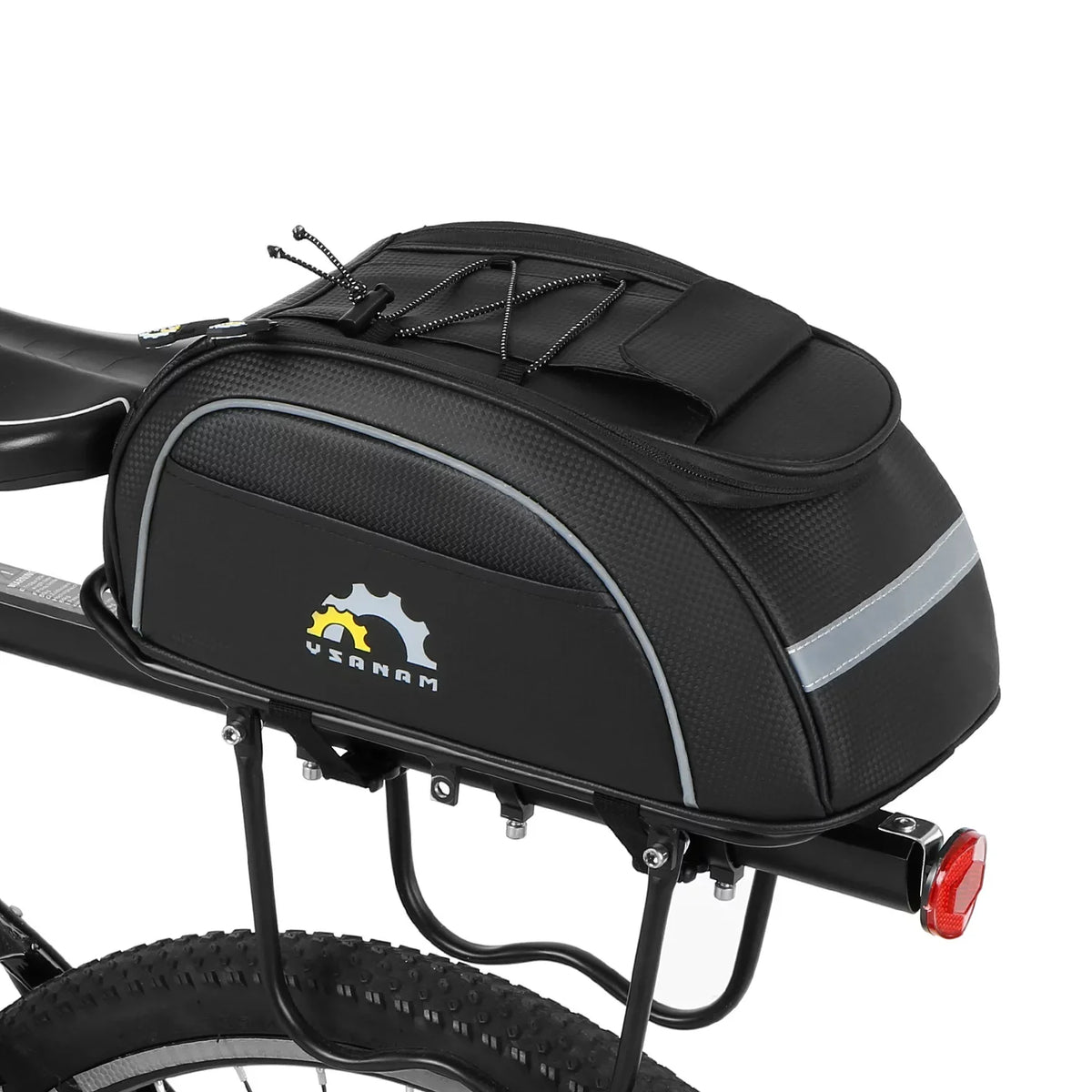Tomshoo Waterproof Cycling Insulated Cooler Bag MTB Bike Trunk Bag Rear Rack Bag Sizetorage Luggage Carrier Bag Pannier