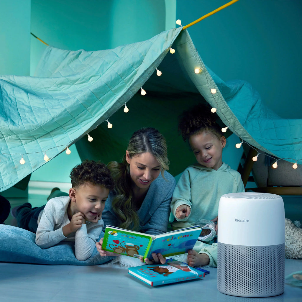 Bionaire True HEPA Mini Tower Air Purifier, Ivory, Removes 99.7% of Allergens, 1 Count