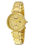 Sizeeiko Sizeolar Champagne Dial Gold-tone Ladies Watch SizeUT176