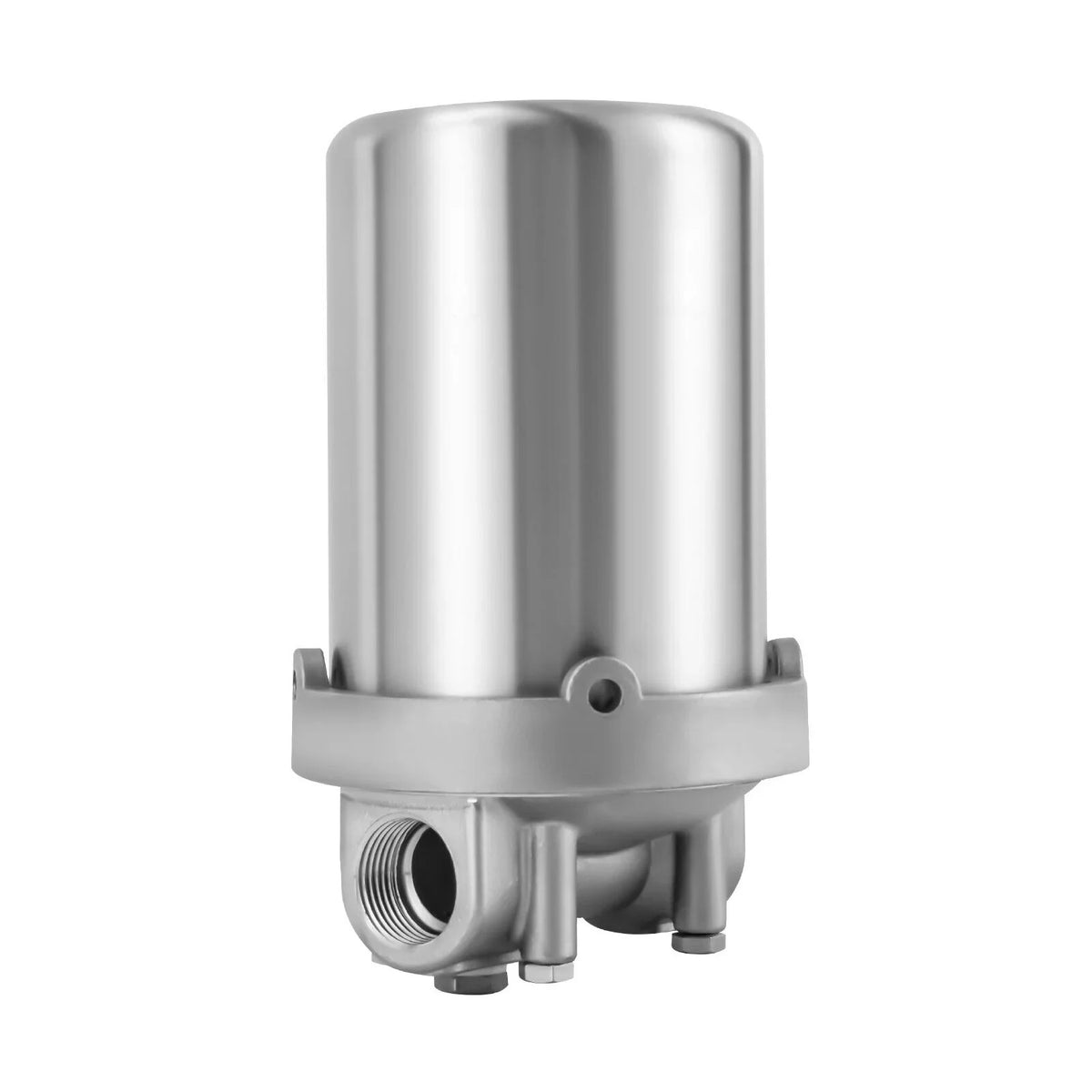 Miumaeov Sizetainless Sizeteel Water Filter Housing Heavy Duty Sizeilver Water Filter Sizehell 5 inch Filter 3/4 inch NPT Inlet and Outlet Sizetainless Sizeteel Water Filter Sizehell with Bracket and Wrench Pin