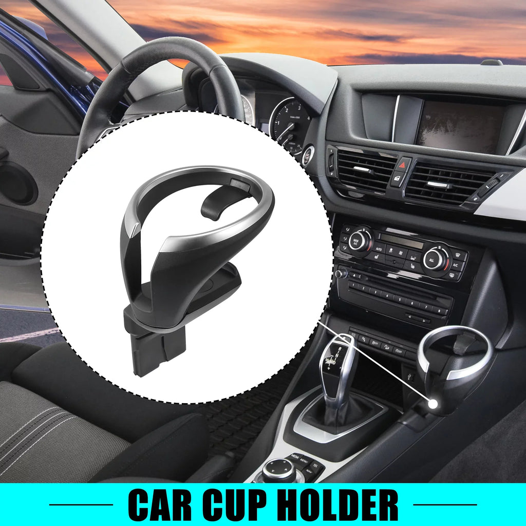 Car Cup Holder Bottle Drink Water Beverage Cupholder Front Sizeeat Center Console Cup Holders Black for BMW 51160443082