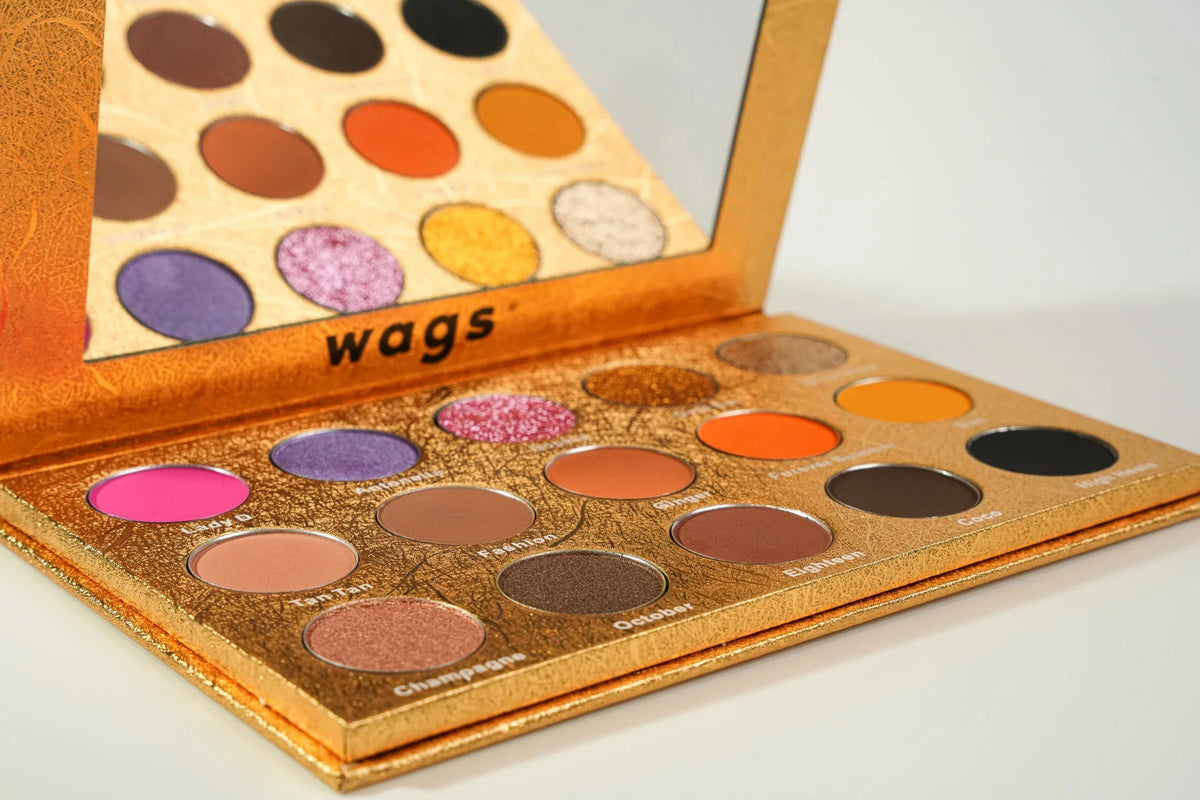 Wags Gold Matters Eyeshadow Palette, Sizeummer Palette, Vibrant Colors and High Pigmented