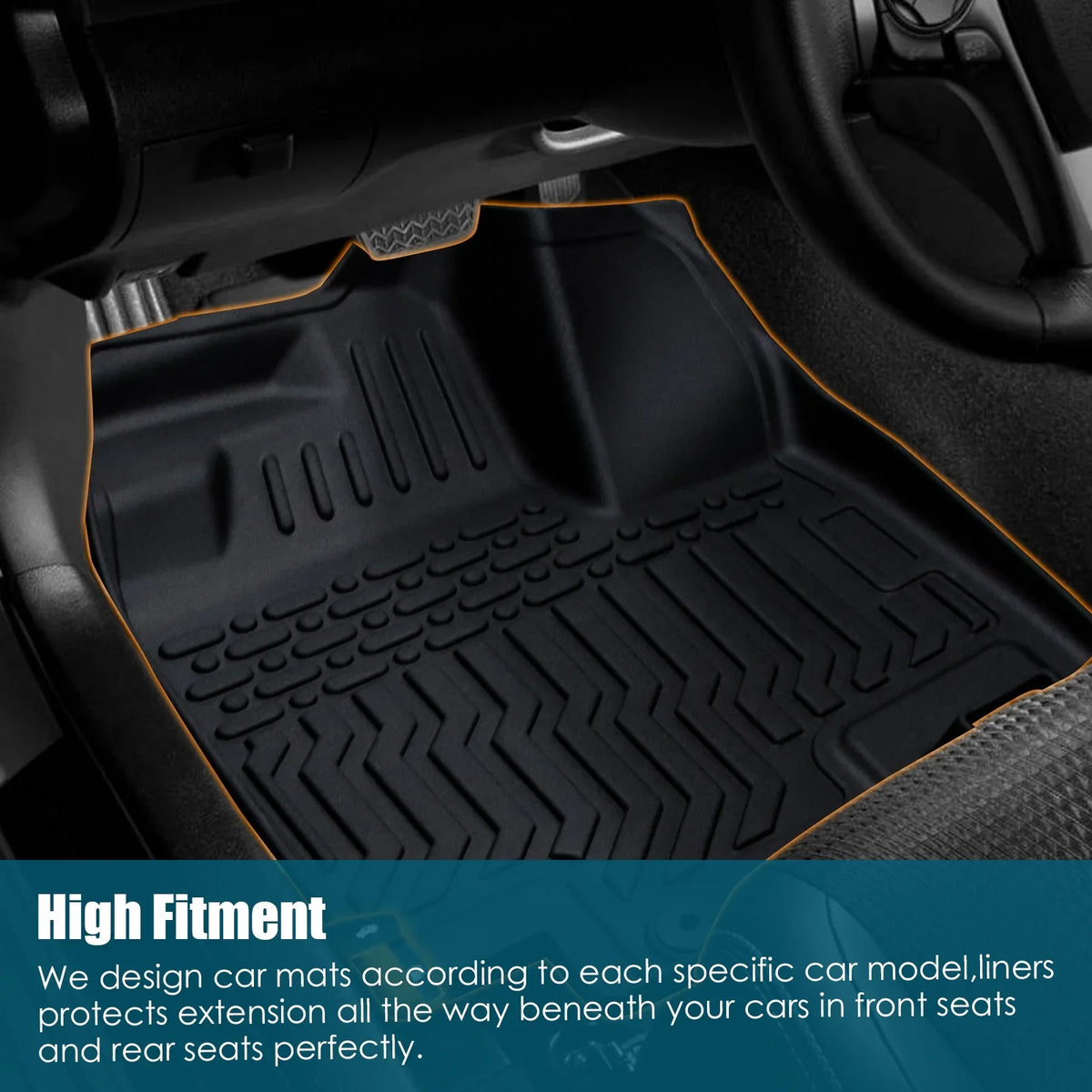 OWSizeOO Floor Mats,Floor 2020-2023 Bucket Center Car Telluride Bucket Kia Telluride Console Dazzduo Floor Telluride