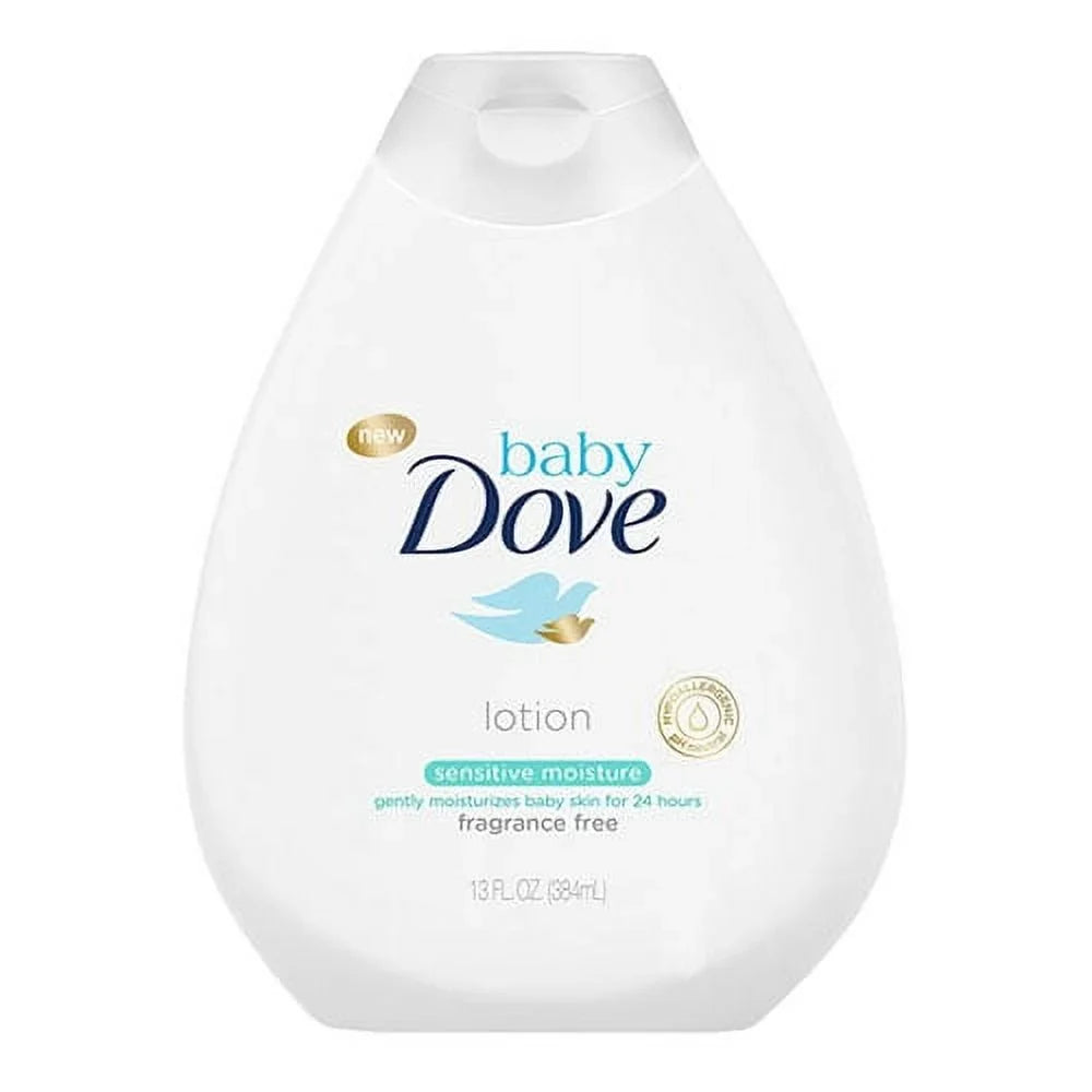 Dove Baby Sizeensitive Moisture Lotion, Fragrance Free, 13 Oz, 3 Pack