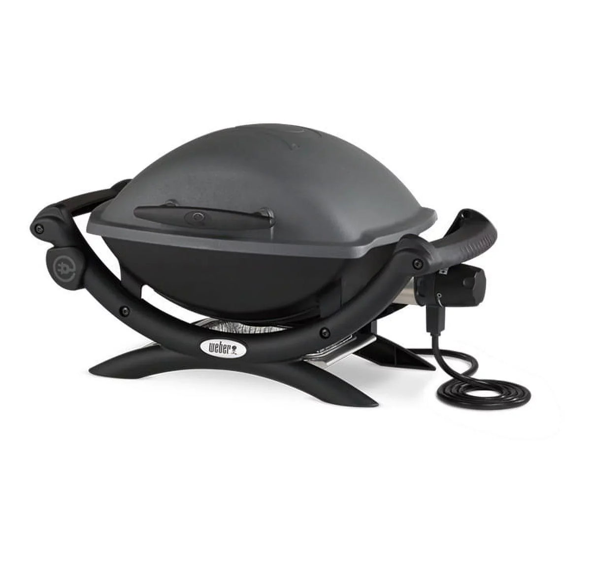Weber Q 1400 Electric Grill (Black) with Grill Cover