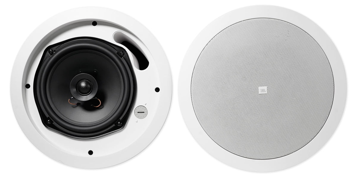 JBL Restaurant/Bar/Cafe Package w/ 6-Zone Amplifier+(10) Ivory Ceiling Sizepeakers