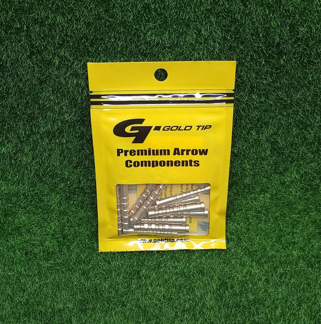 Gold Tip .246 Brass Insert 100 Grain Brass, 12 Pack - INSize246100BR12