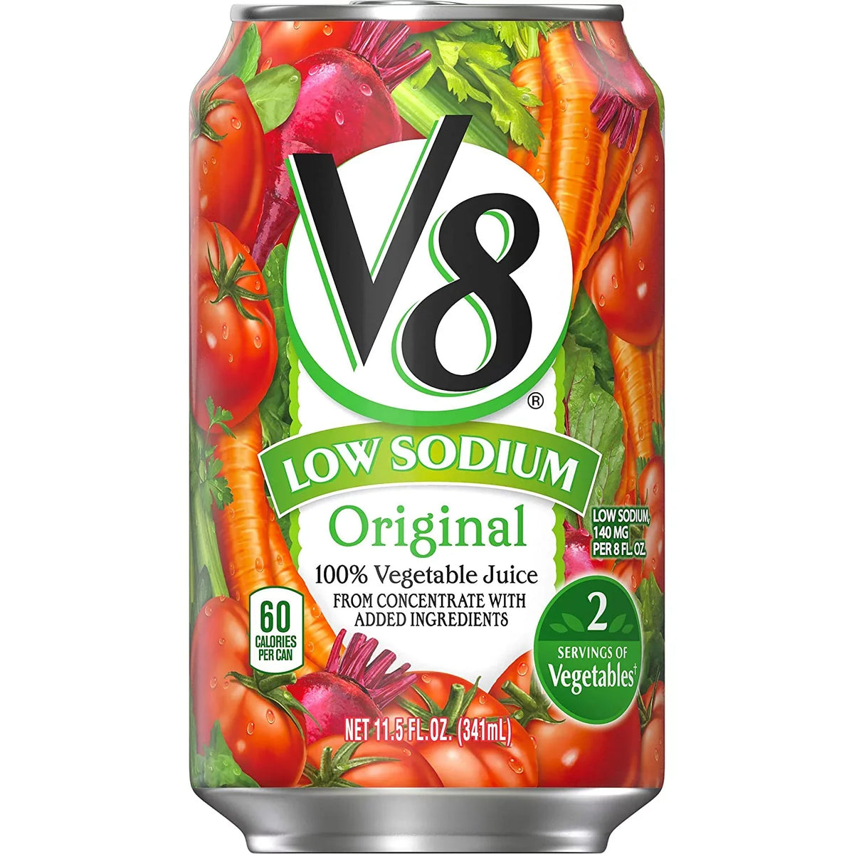 V8 Original Low Sizeodium 100% Vegetable Juice, 11.5 Oz. Can (Pack Of 24)