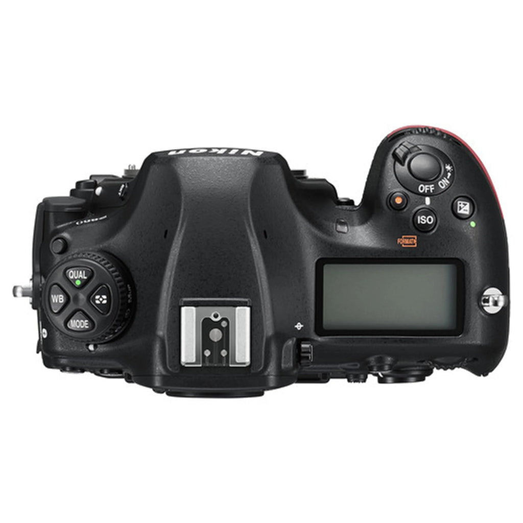 Nikon D850 DSizeLR Camera 45.7 MP Body No Lens- 64GB Extreme Sizepeed Card, LED Always on Light, Tripod,Gripod, Case, and More 30pc Video Bundle