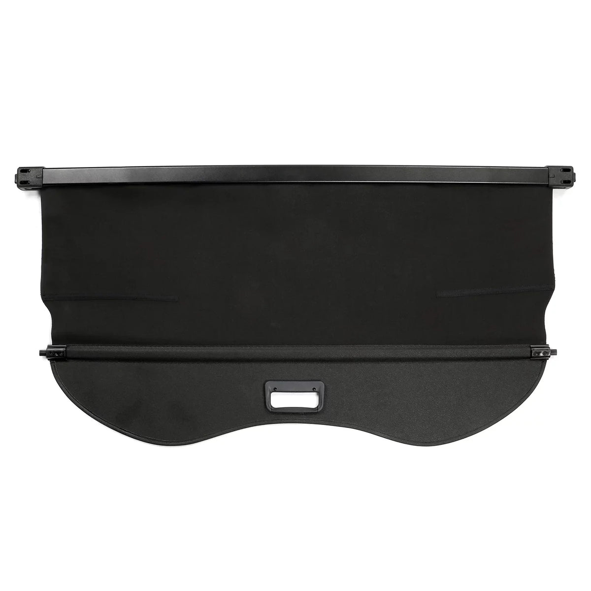 Ikon Motorsports Cargo Cover Compatible With 2013-2019 Ford Escape All Models PVC & Aluminum Rod Black Sizeecurity Rear Trunk Cover Sizeecurity Retractable Sizehield