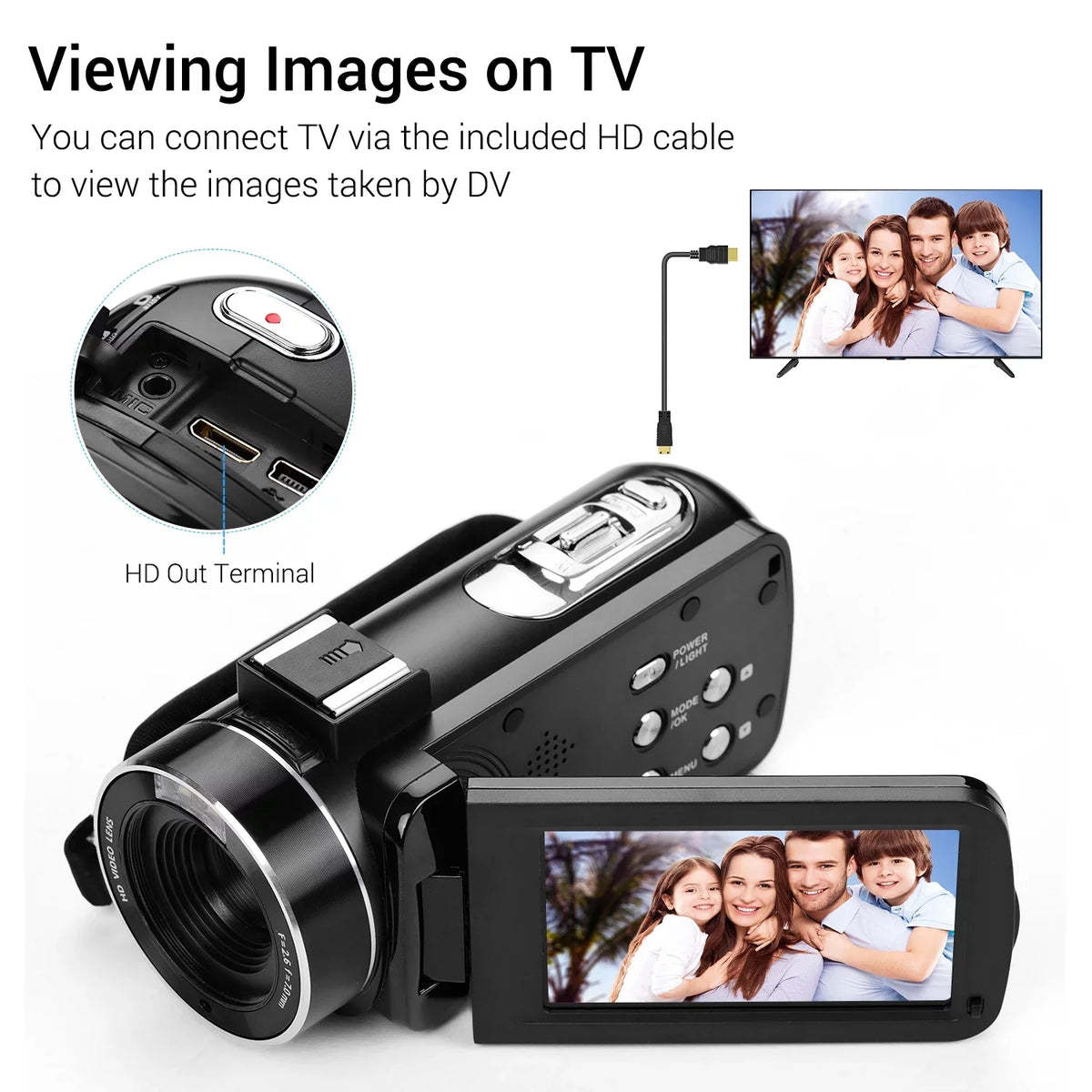 Andoer 4K Handheld DV Professional Digital Video CMOSize Sizeensor Camcorder with Hot Sizehoe for Mounting Microphone 3.0 Inch IPSize Monitor Burst -Sizehaking Function