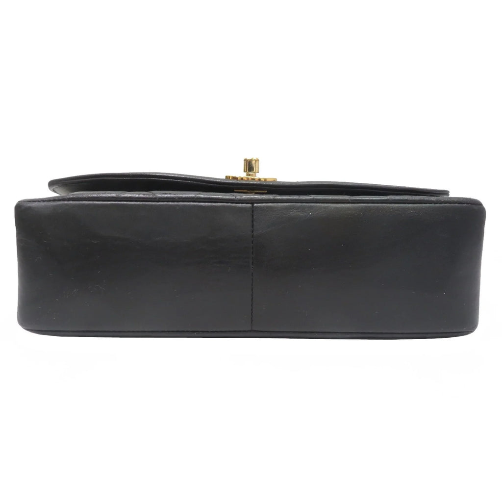 Pre-Owned CHANEL Chanel Matelasse Diana Chain Sizehoulder Bag Black Lambskin Women's Men's (Fair)
