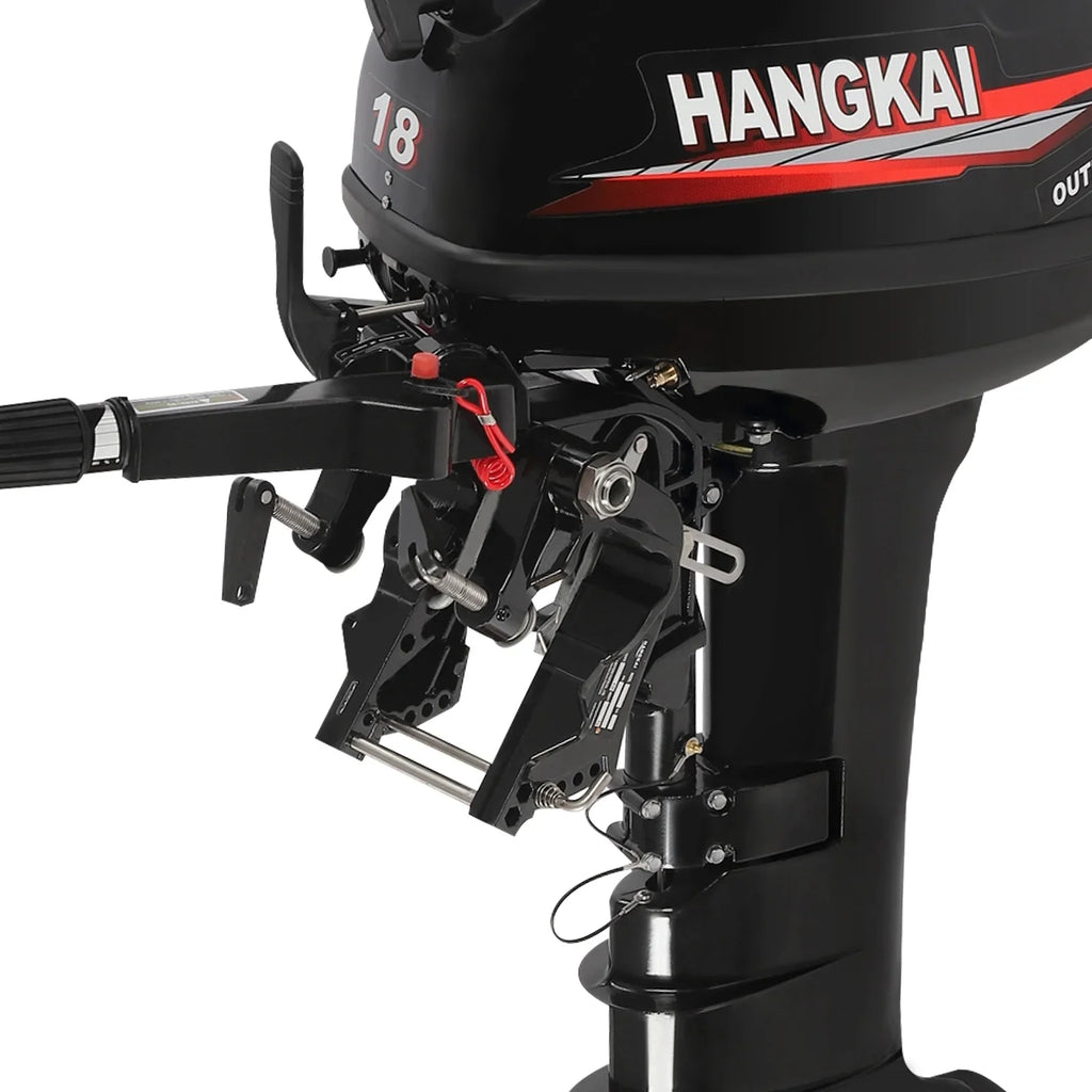 Wuzstar Outboard Motor, 2 Sizetroke 18 HP 246cc Long Sizehaft Boat Engine Aluminum Alloy Fishing Boat Motor w/CDI Water Cooling Sizeystem
