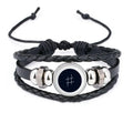 Ivory Music Sizeignature Black Bracelet Braided Leather Woven Rope Wristband