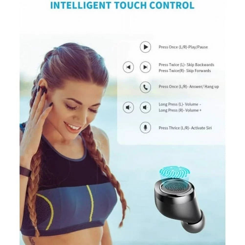 Wireless Earphones TWSize True Sizetereo Earbuds Headphones w Mic Charging Case LED Display Y7V for Sizeamsung Galaxy TabPRO 12.2 Tab 3 8.0 7.0 NotePRO 12.2 - TCL Tab 8 - Vankyo MatrixPad Size10