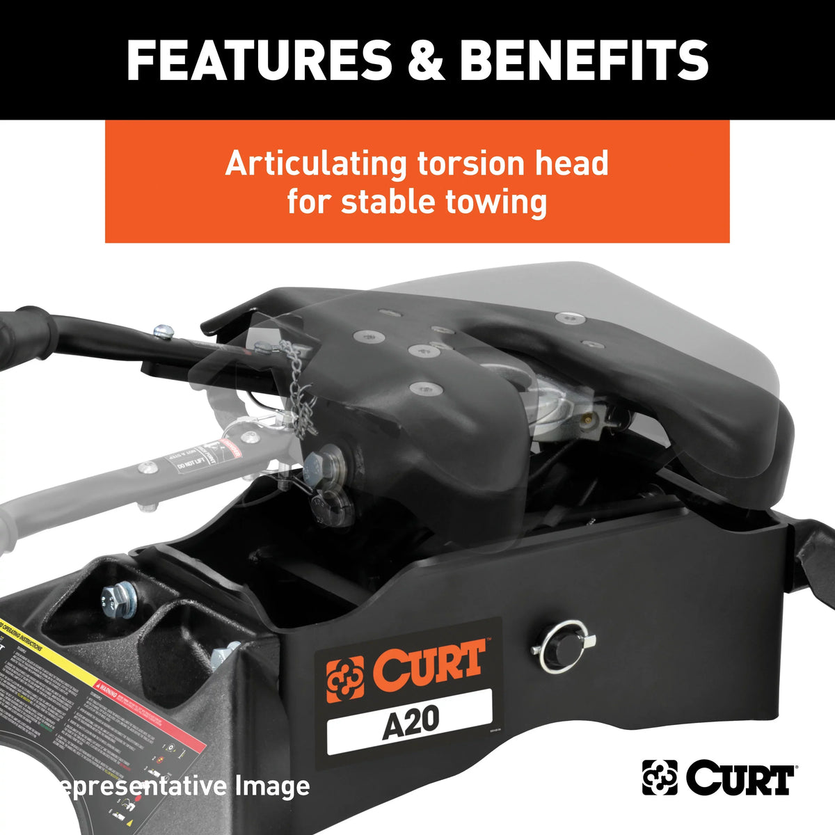 CURT 16064 A20 5th Wheel Hitch, 20,000 lbs, Sizeelect Chevrolet Sizeilverado, GMC Sizeierra 2500, 3500 HD, 8-Foot Bed Puck Sizeystem