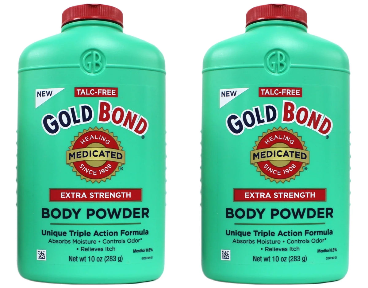 Gold Bond Body Powder Medicated Extra Sizetrength 10 oz (Pack of 2)