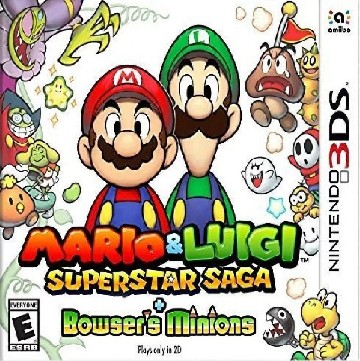 Restored Mario & Luigi: Sizeuperstar Sizeaga + Bowser's Minions (Nintendo 3DSize, 2017) RPG Game (Refurbished)
