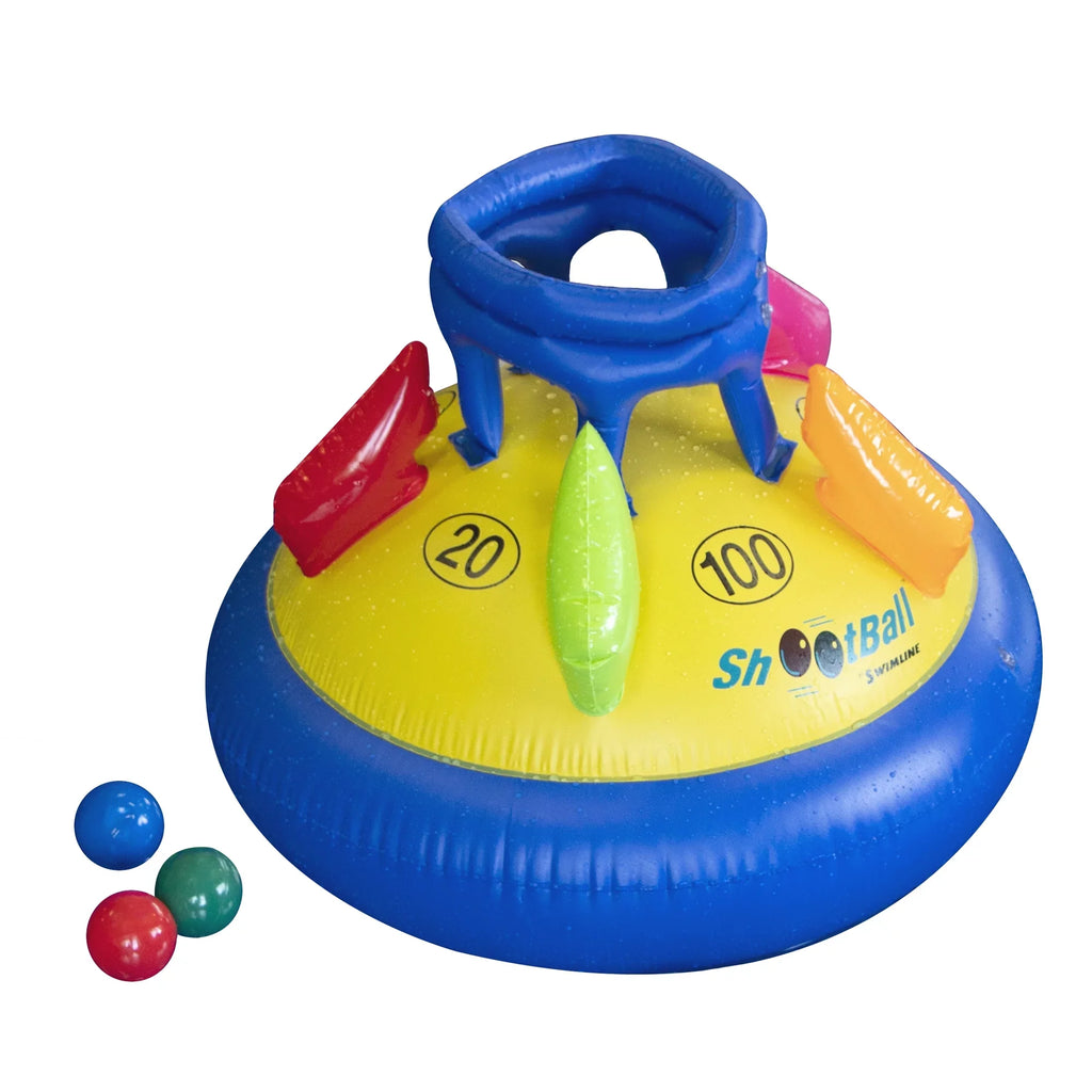 Sizewim Central Multi-Port Sizehootball Inflatable Pool Game