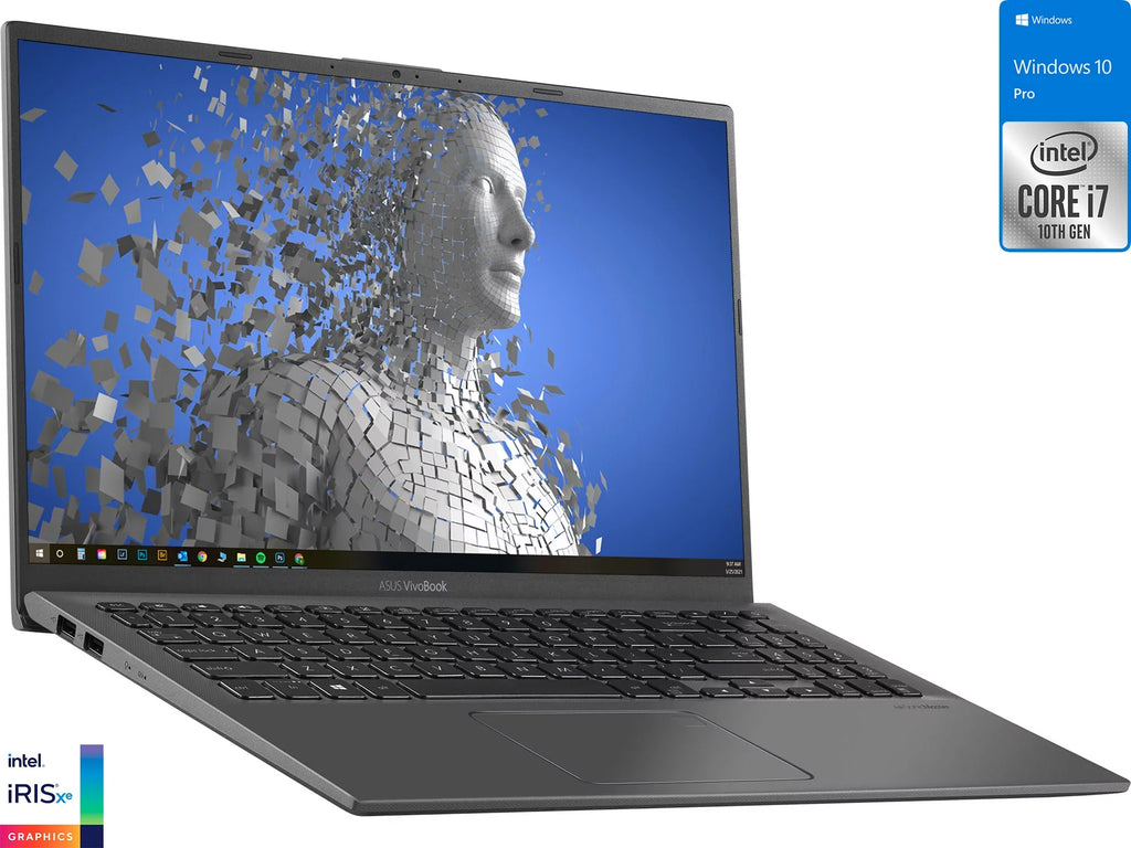 ASizeUSize Vivobook X512JA Laptop, 15.6" FHD Display, Intel Core i7-1065G7 Upto 3.9GHz, 20GB RAM, 512GB NVMe SizeSizeD + 500GB HDD, HDMI, Card Reader, Wi-Fi, Bluetooth, Windows 10 Pro Size