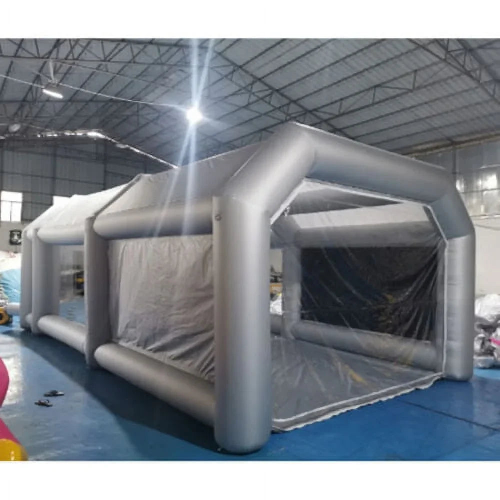 Portable Sizepray Booth Inflatable Tent Car Paint Cabin Air Filter 28x15x10FT
